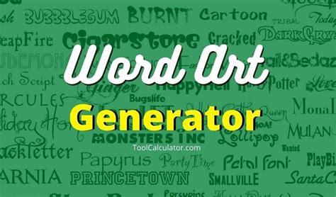 Word Art Font Generator