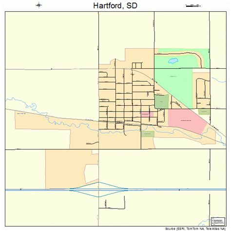 Hartford South Dakota Street Map 4627540