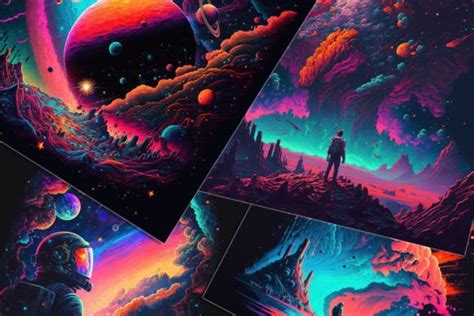 Psychedelic Space Backgrounds