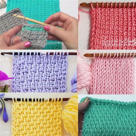 Top 10 Easy Video Tutorials - Tunisian Crochet Stitches - The Purple Poncho