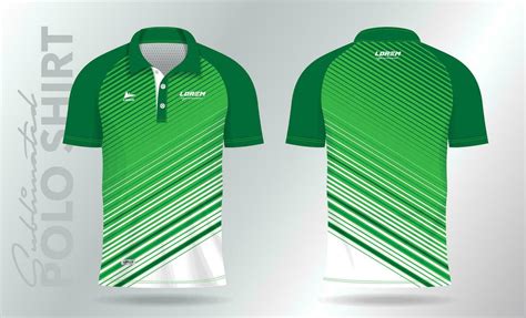 green polo shirt mockup template design for sport jersey 33056890 ...