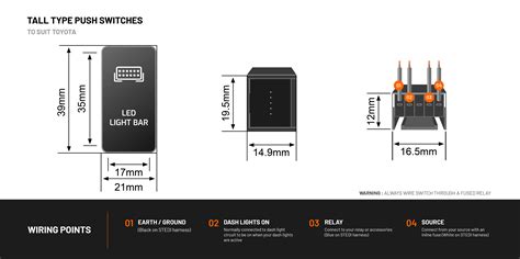 Toyota / Ford / Fascia Push Switch Wiring Diagram – STEDI