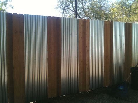 Corrugated Metal Fence Diy Trendy Metal Cedar Fence Gardens – ICMT SET ...