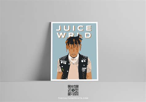 Juice Wrld Portrait Poster Juice Wrld Minimal Hip Hop - Etsy Canada