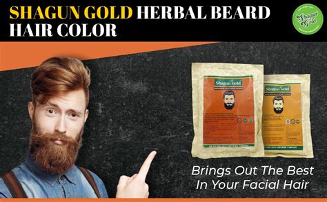 Buy Shagun Gold Black Herbal Beard Color Powder for Men Moustache ...