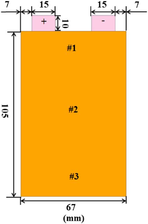 The dimensions and local regions of the single cell in a prismatic ...