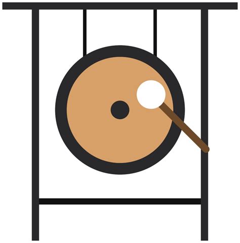 Music instrument gong 1206490 PNG