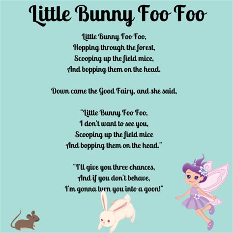 Little Bunny Foo Foo Printable Lyrics, Origins, and Video