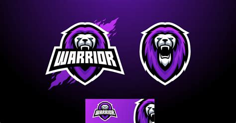 Lion Warrior Sports and E-sports Logo by ivan_artnivora on Envato Elements