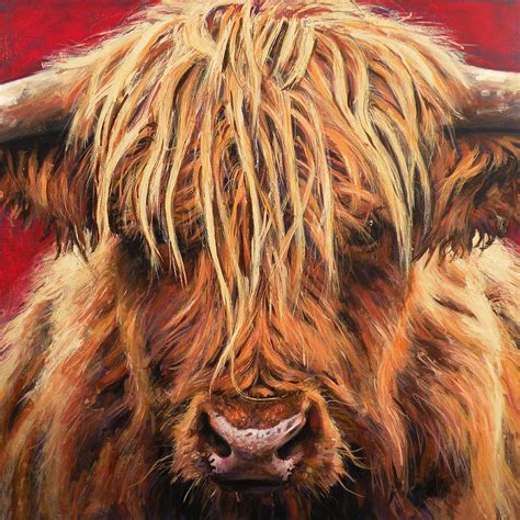 Highland Cow Painting by Leigh Banks