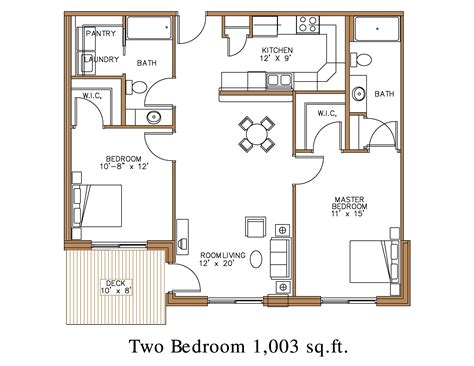 Floor plan at Northview Apartment Homes in Detroit Lakes | Great North ...