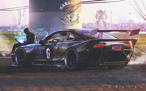 Cyberpunk Neon Retro Hacker Car, HD Artist, 4k Wallpapers, Images ...