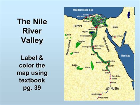 Where Is The Nile River Valley Located On A Map