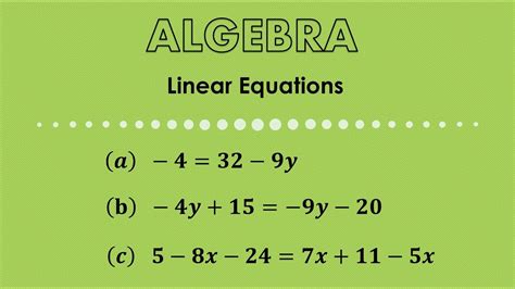 Linear Equations. Examples. - YouTube