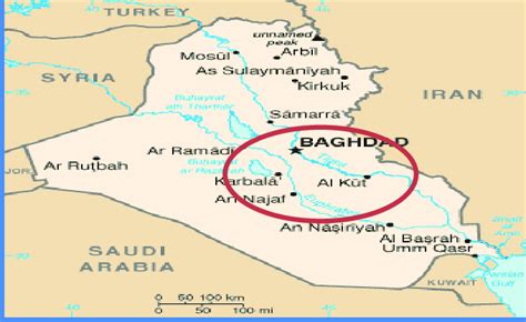 Baghdad Iraq Map