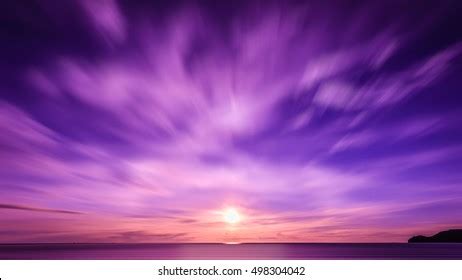 Photo Purple Twilight Sky White Balance Stock Photo 498304042 ...