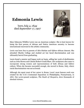 Edmonia Lewis Hero Biography