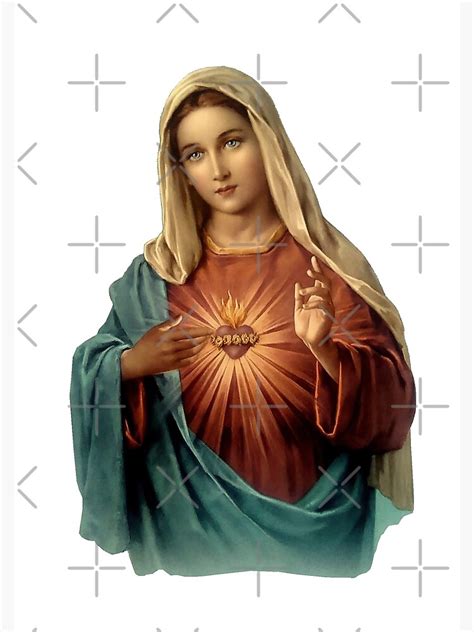 "Sacred Heart of Mary" Poster for Sale by marccelus | Redbubble