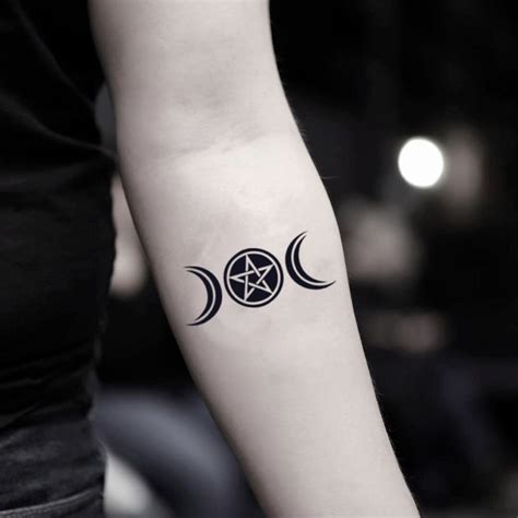 Wiccan Temporary Tattoo Sticker (Set of 2) | Wiccan tattoos, Wicca ...