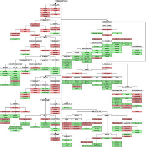 Chart of the Indo-European languages | Language Anthropology ...