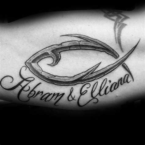 40 Ichthus Tattoo Designs For Men - Jesus Fish Ink Ideas