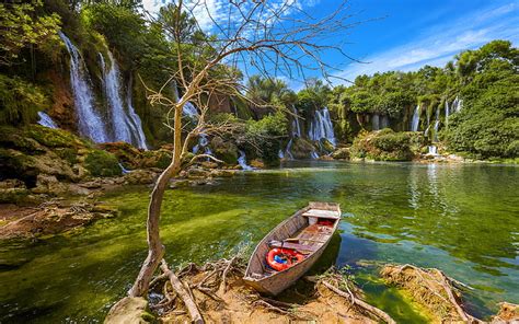 HD wallpaper: Waterfall Kravice In Bosnia And Herzegovina Beautiful ...