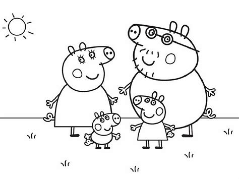 Peppa Pig Coloring Pages Usable | Educative Printable