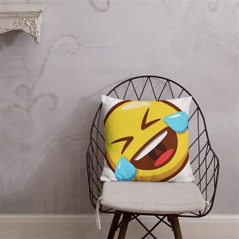 ROFL Emoji Pillow Laughing Emoji Pillow With Pillowcase Rolling on ...