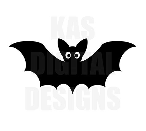 Black Halloween Bat, SVG, PNG, JPG, Dxf, Cut File, Original Digital ...