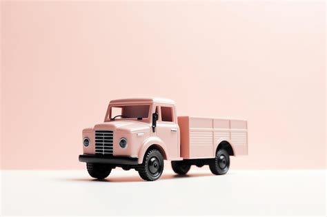 Premium Photo | A pink toy truck with the word " kodak " on the front.