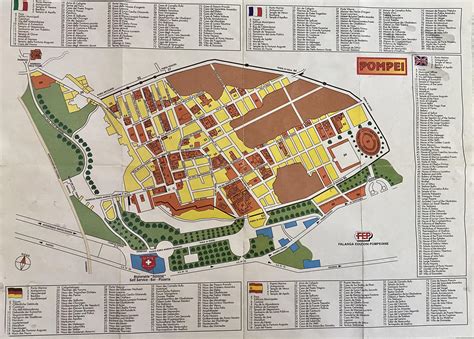 Pompeii Ruins Map