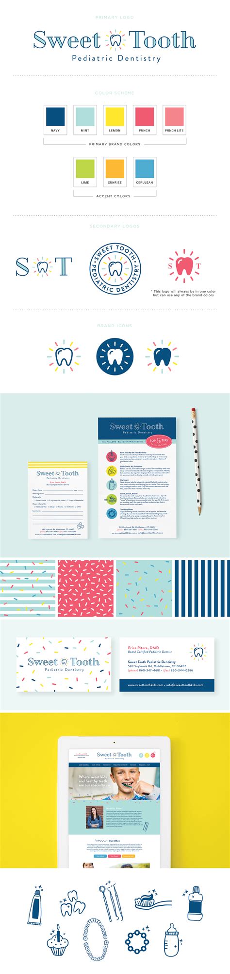 Sweet Tooth Pediatric Dentistry | Brand Design on Behance