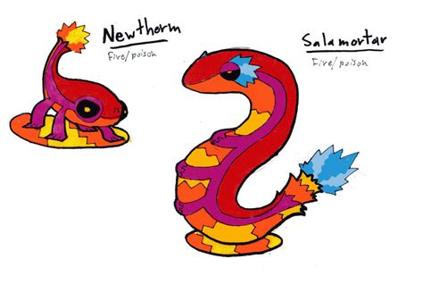 Salamanders|#071#072 by CrazyWizBiz on DeviantArt