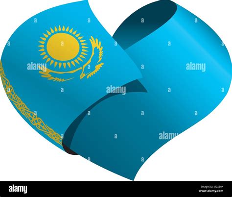 Kazakhstan flag, vector illustration Stock Vector Image & Art - Alamy