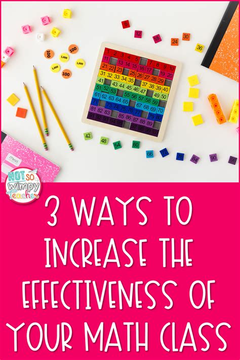 3 Ways to Increase the Effectiveness of Your Math Class - Not So Wimpy ...