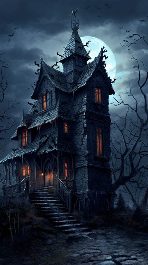 Witch's House in 2023 | Halloween art, Scary halloween pictures, Creepy ...