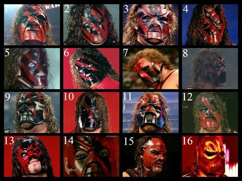 All of Kane’s masks. | Kane wwe, Undertaker wwe, Wwe mask