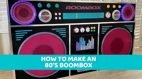 80's Boombox DJ Booth Tutorial - Make your own 6 foot wide boombox as ...