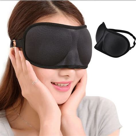 1Pcs Black 3D Sleep Mask Natural Sleeping Eye Mask Eyeshade Cover Shade ...