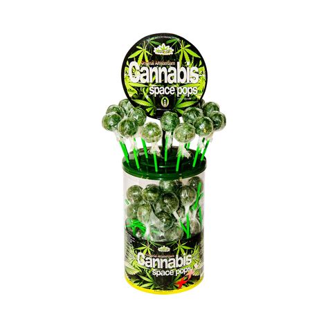 Cannabis XXL Space Pops - Display Container (70 Lollies) | Multitrance