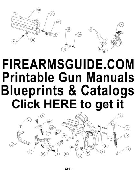 Printable Gun Manuals, Blueprints, Schematics and Catalogs