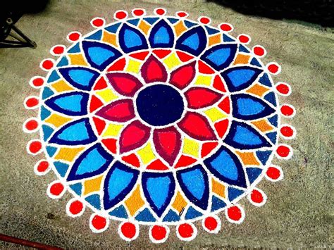 Best Rangoli Designs for Diwali 2016 | Free Hand Rangoli with Colors