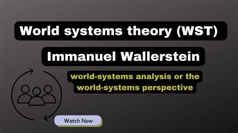 World System Theory Immanuel Wallerstein UGC NET Sociology, Important ...