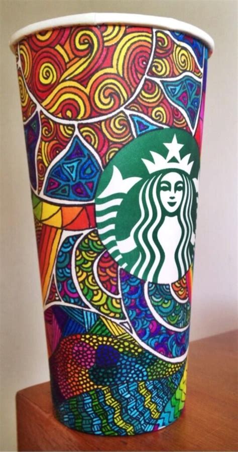 40 Starbucks Mug Art For Random Awesomeness - Bored Art