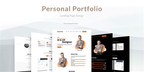 Personal Portfolio (UI / UX Designer) Free | Figma