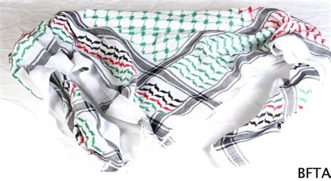 Kuffiya with The Palestinian Flag Colors - Bethlehem Fair Trade Artisans