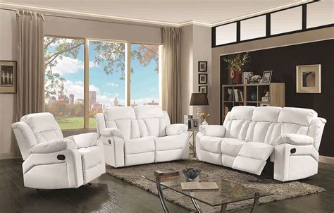 G682 Reclining Living Room Set (White) by Glory Furniture | FurniturePick