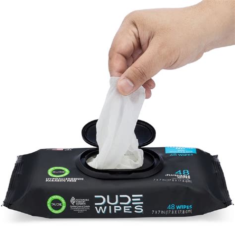 Dude Wipes DW-CE Dude Products Disposable Adult Washcloths, Black ...