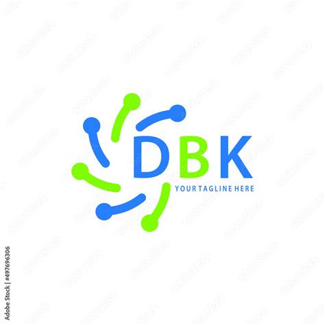 DBK logo design initial creative letter on white background. DBK vector ...