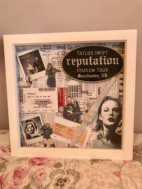 My Taylor Swift Reputation Tour shadow box 💄🎤 | Taylor swift, Taylor ...